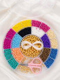 Seed Beads 8/0 Round Glass Beads Full Kit