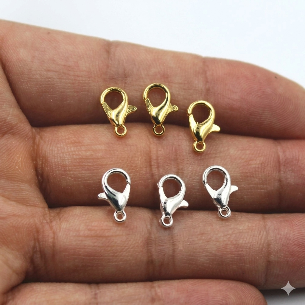 50pcs Lobster Clasps Hooks for Jewellery Making
