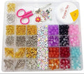 Ultimate DIY Jewelry Making Kit - 24-Grid Beading Supplies Set with Letter Beads, Charms, and Elastic String