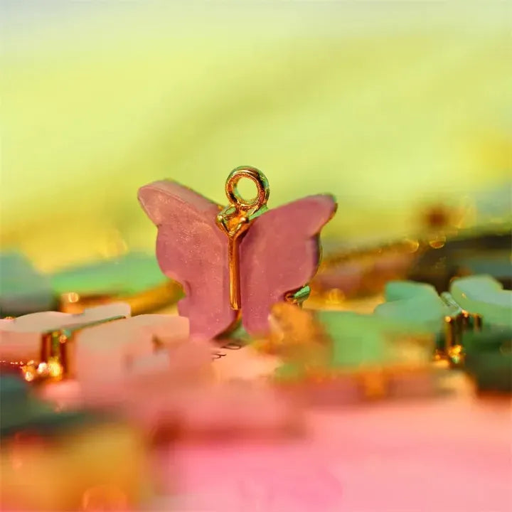 Trendy Acrylic Butterfly Charms – 5/10 Pcs