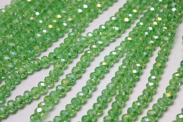 6mm High Quality Glass Crystal Beads Full String (80 Beads)