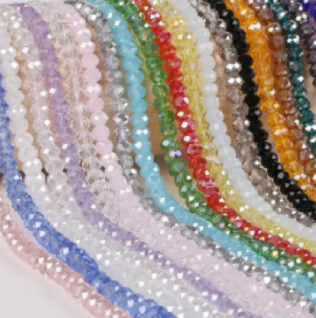 6mm High Quality Glass Crystal Beads Full String (80 Beads)