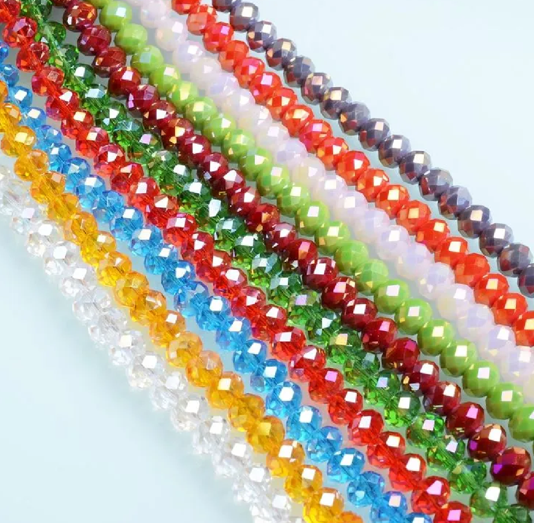 6mm High Quality Glass Crystal Beads Full String (80 Beads)
