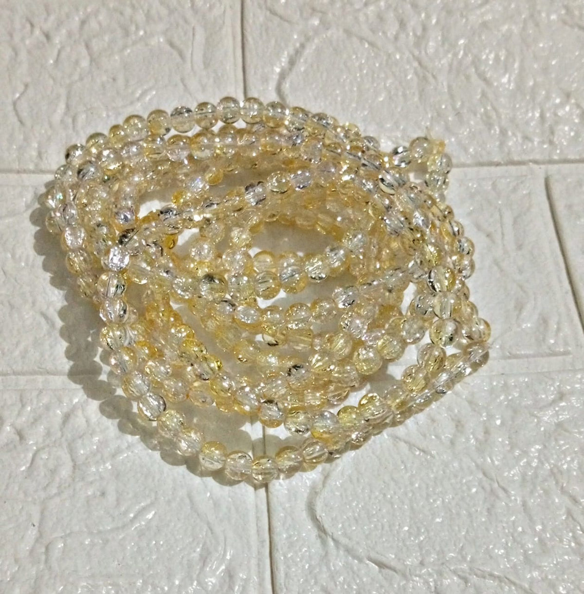 100pcs 8mm Cracked Glass Beads ( 100+ Beads each line )