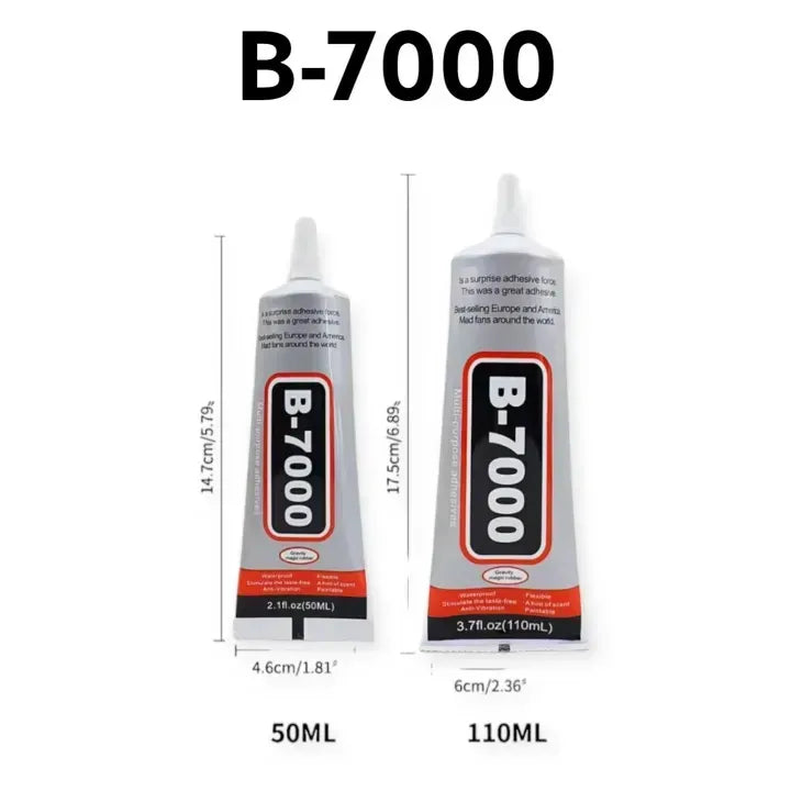 B7000 Multi-Purpose Fabric Glue – 50ml & 110ml Strong Liquid Adhesive for DIY Crafts