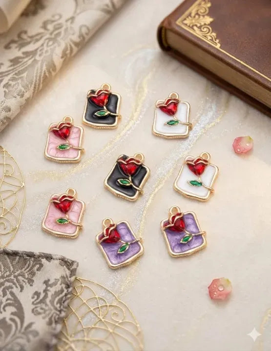 Jewellery Making Charms – Elegant Colorful Charms (4pcs / 8pcs)