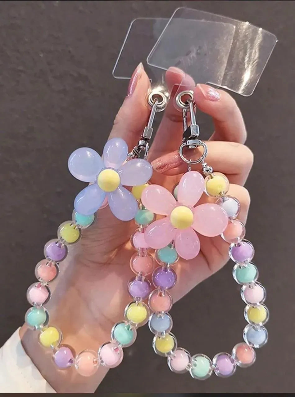 10 Pcs Pack Premium Colorful Acrylic Flower Beads – 5 -Petal Pastel Resin