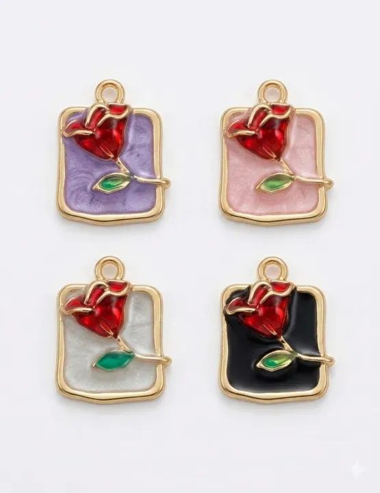 Jewellery Making Charms – Elegant Colorful Charms (4pcs / 8pcs)