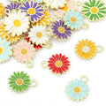 10Pcs Flower Daisy Alloy Charms – Pendants for Making Bracelets