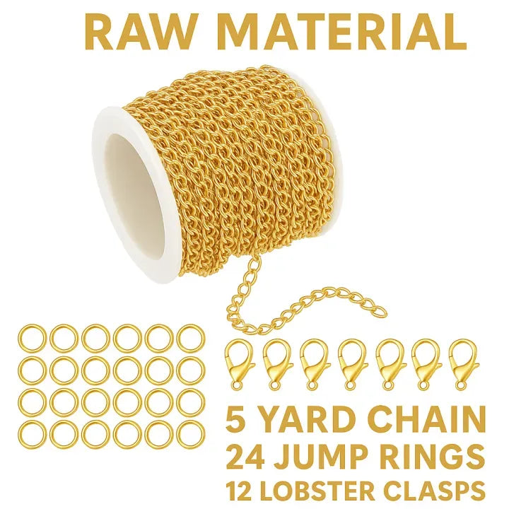 stainless steel extension chain 2mm (Golden/Silver)