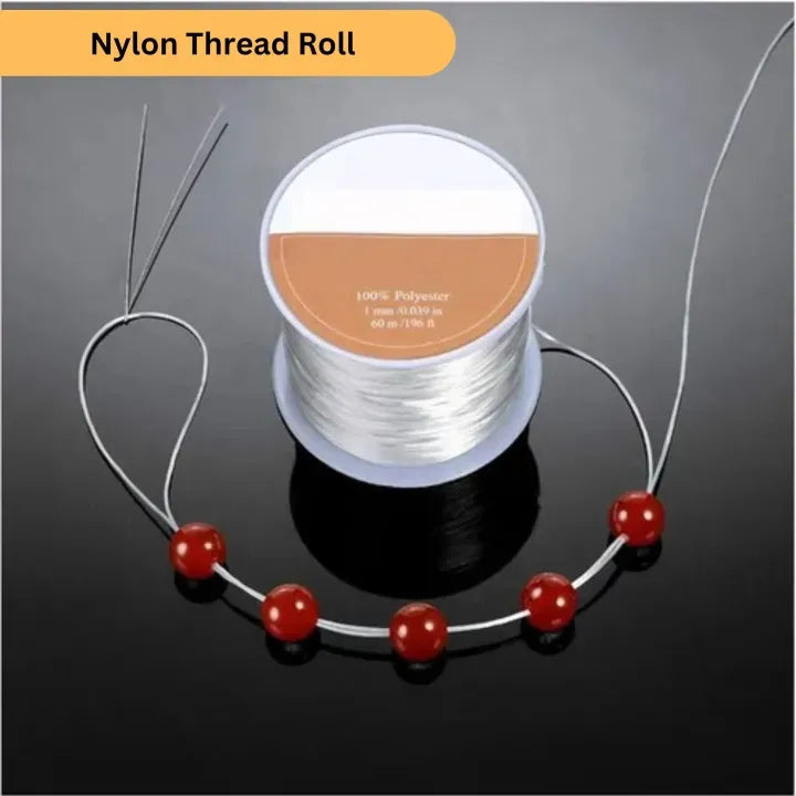 Stretchable Nylon Elastic Thread – 60m Beading DIY Crafts