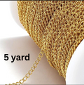stainless steel extension chain 2mm (Golden/Silver)
