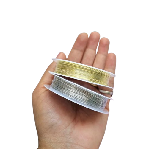 0.5mm | Golden Silver Wire for Jewellery Making - 1 Piece |