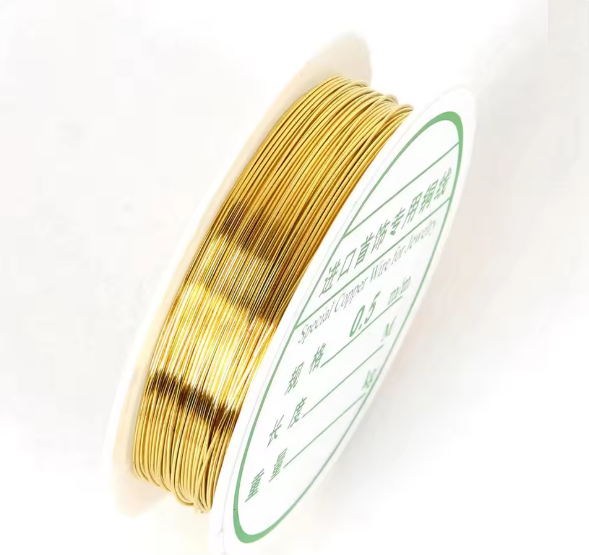 0.5mm | Golden Silver Wire for Jewellery Making - 1 Piece |