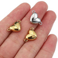 Heart-Shaped Magnetic Clasps – 10 Sets
