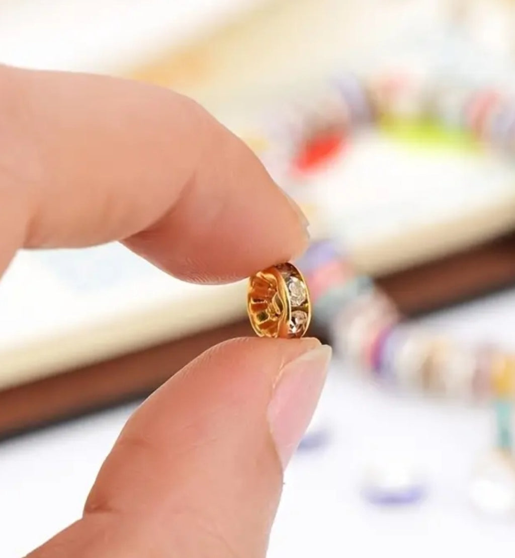 100-Piece Spacer Beads Set –  (Gold & Silver)