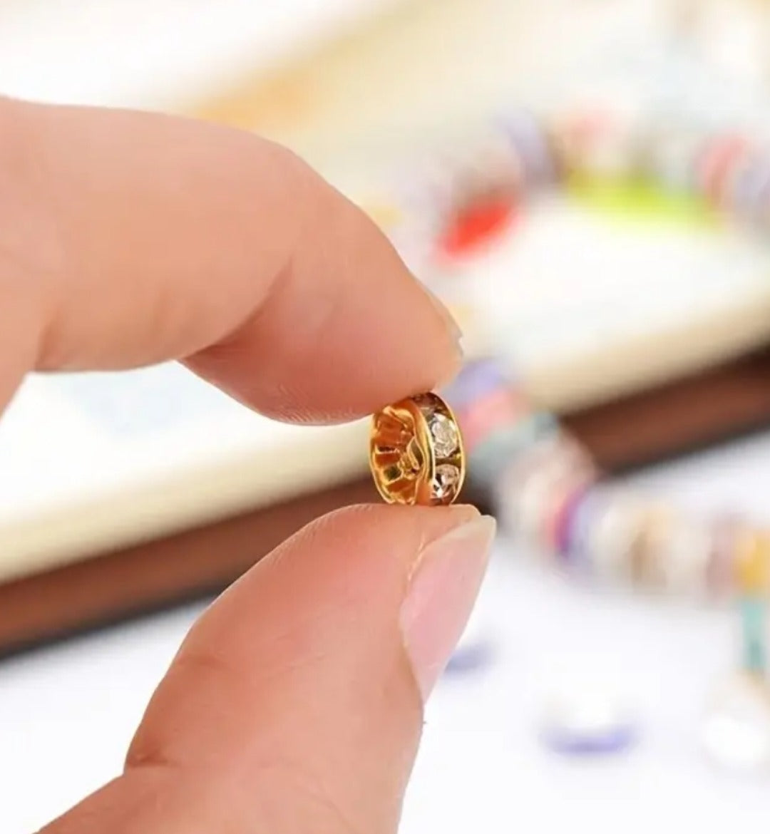100-Piece Spacer Beads Set –  (Gold & Silver)