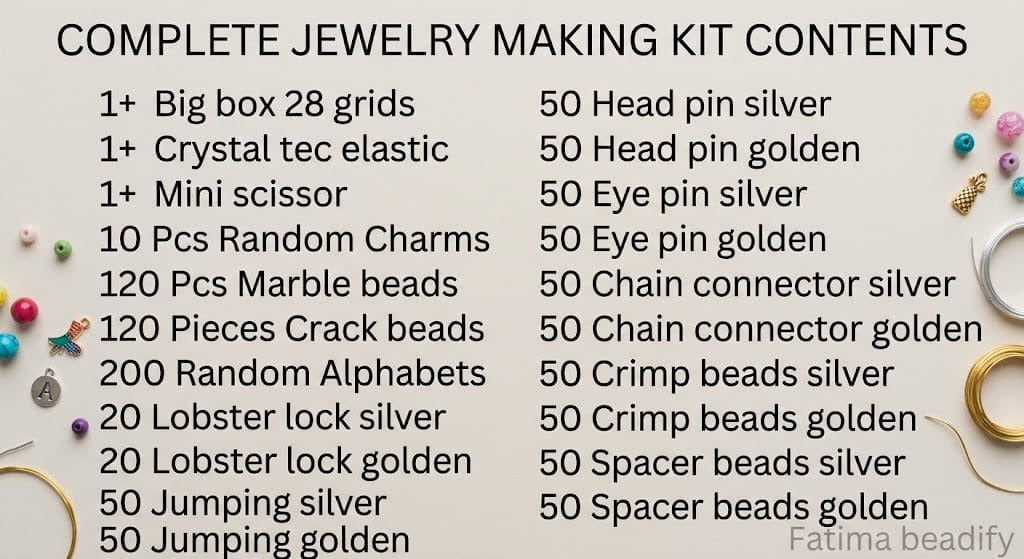 Ultimate DIY Jewelry Making Kit - 24-Grid Beading Supplies Set with Letter Beads, Charms, and Elastic String