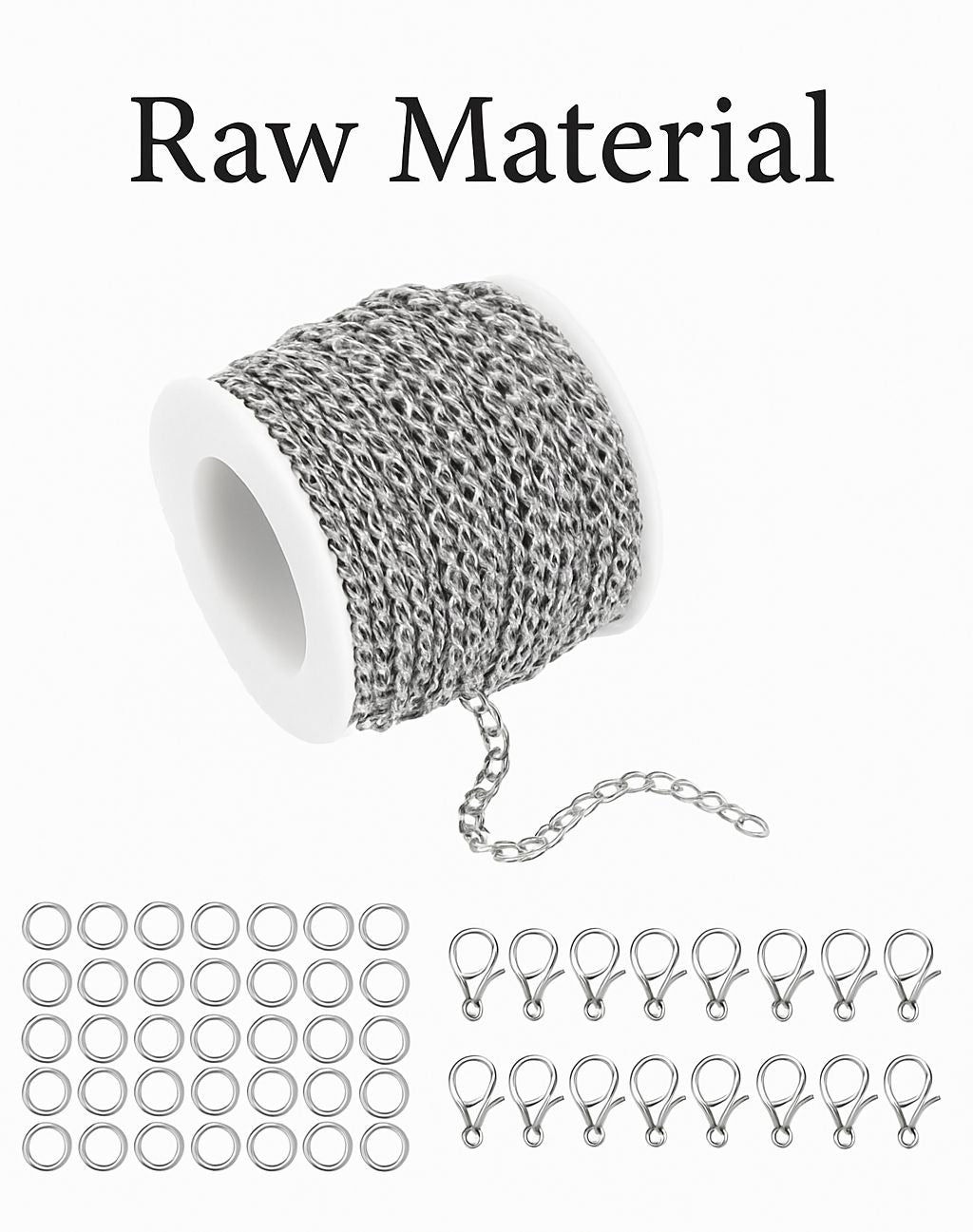 stainless steel extension chain 2mm (Golden/Silver)
