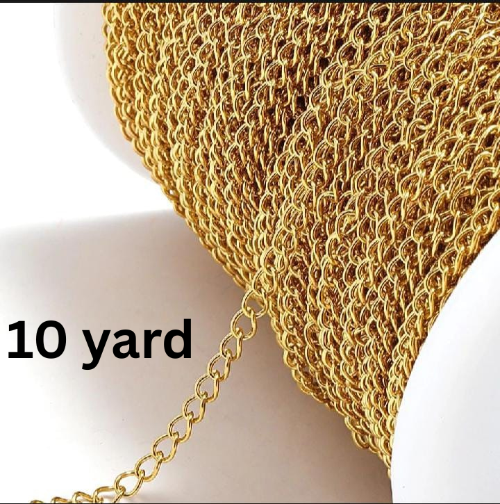 stainless steel extension chain 2mm (Golden/Silver)