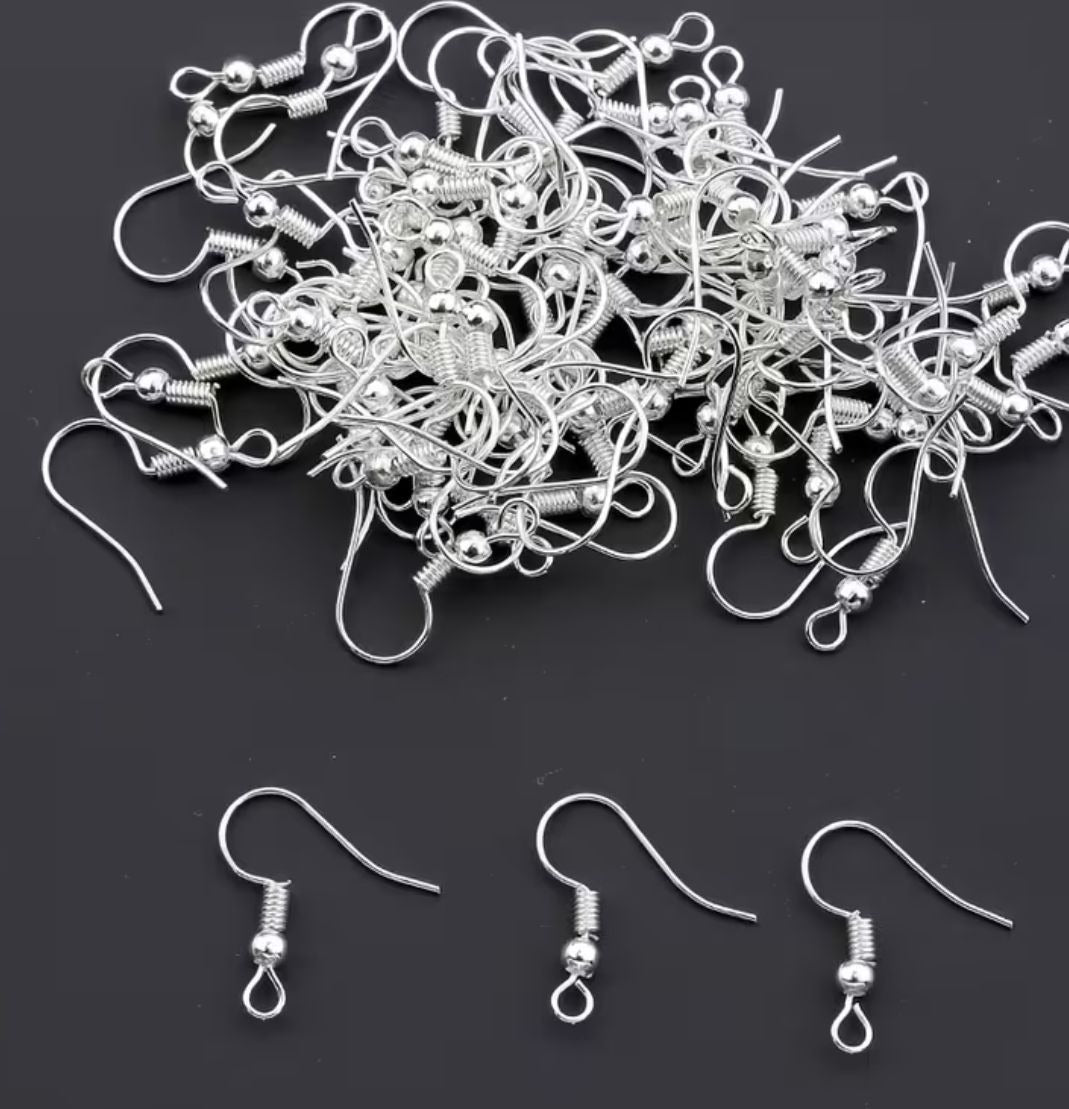 Stainless steel Silver & Gold Earring Hooks (19*20mm)