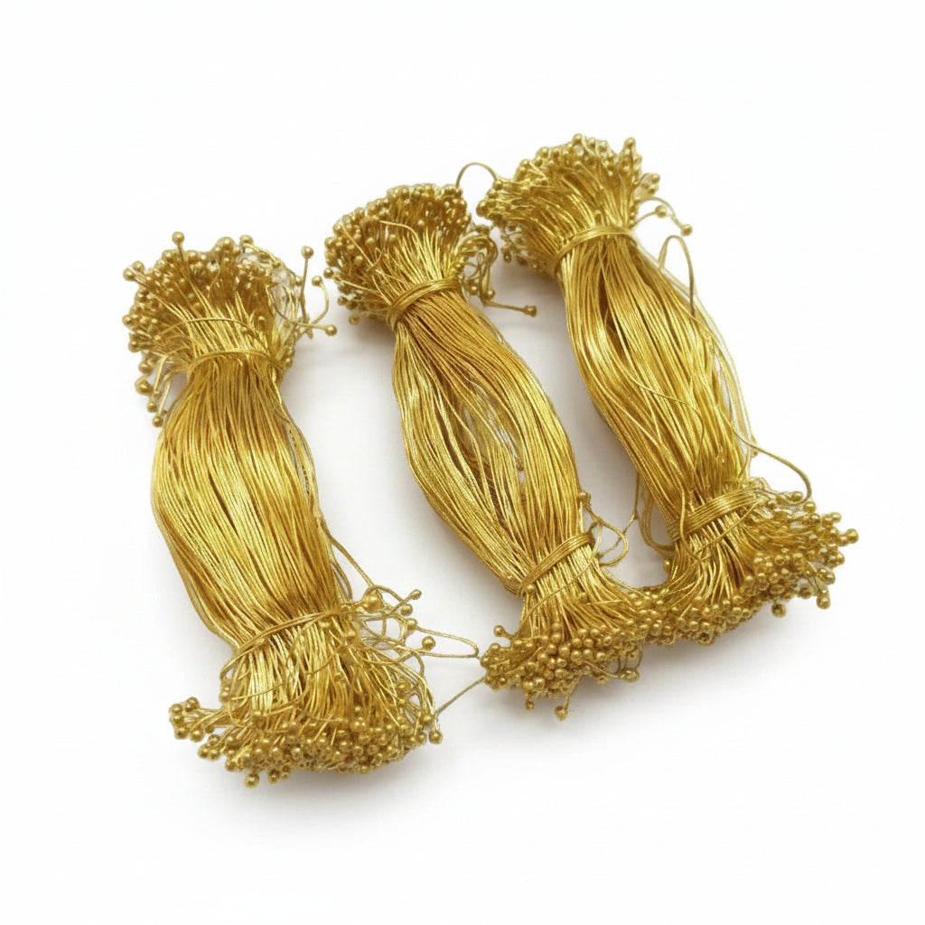 Golden Loreal Wire Mogra Wire Ball Head Pins