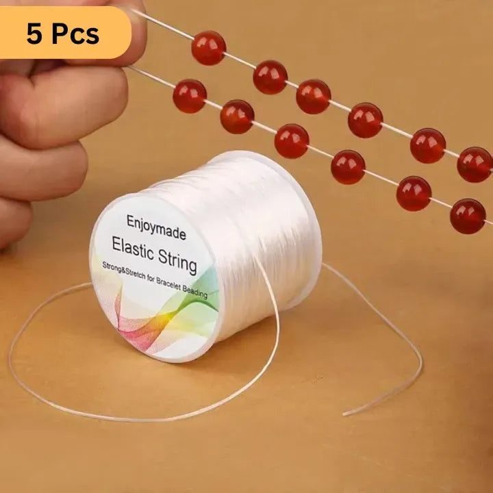 Stretchable Nylon Elastic Thread – 60m Beading DIY Crafts