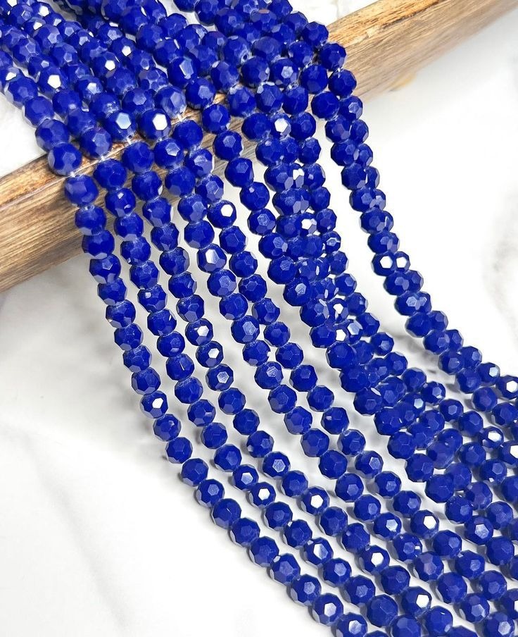 6mm High Quality Glass Crystal Beads Full String (80 Beads)