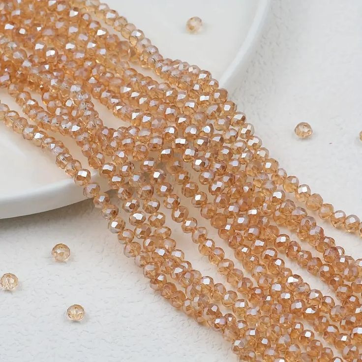 6mm High Quality Glass Crystal Beads Full String (80 Beads)