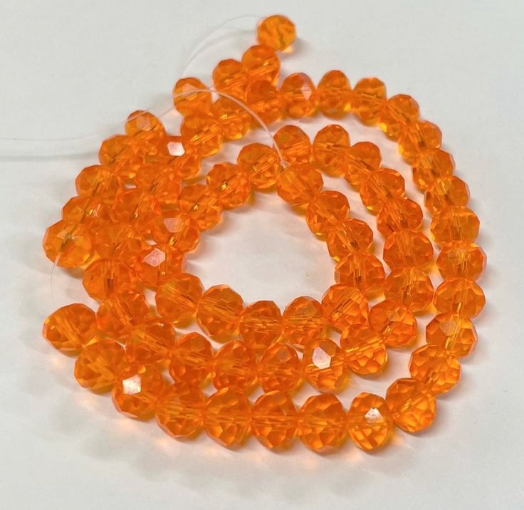 6mm High Quality Glass Crystal Beads Full String (80 Beads)