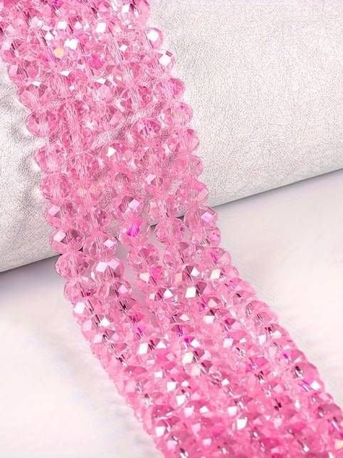 6mm High Quality Glass Crystal Beads Full String (80 Beads)