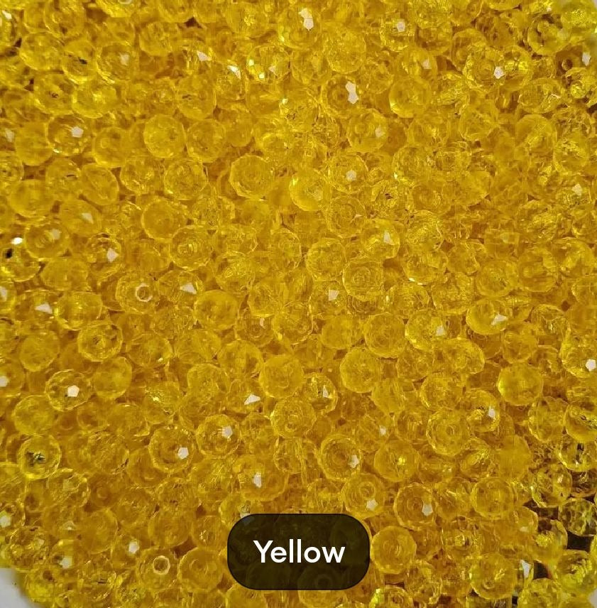 6mm High Quality Glass Crystal Beads Full String (80 Beads)
