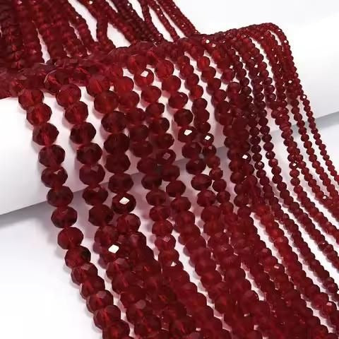 6mm High Quality Glass Crystal Beads Full String (80 Beads)